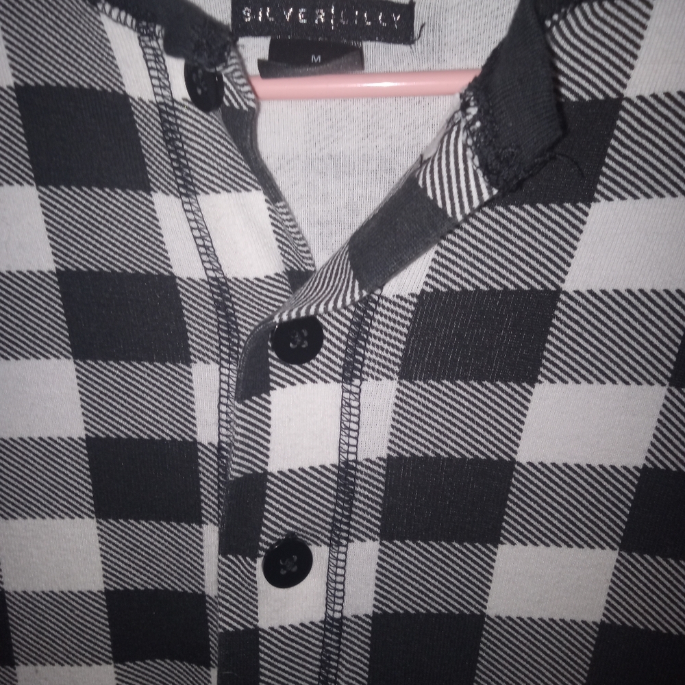 Silver Lilly Union Suit with Drop seat back Plaid Size Medium - Picture 6 of 10